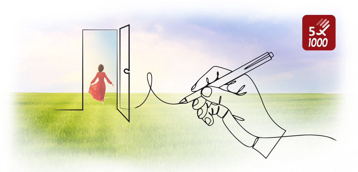 Pagina 5x1000 - Fondazione Marcegaglia - mano che scrive